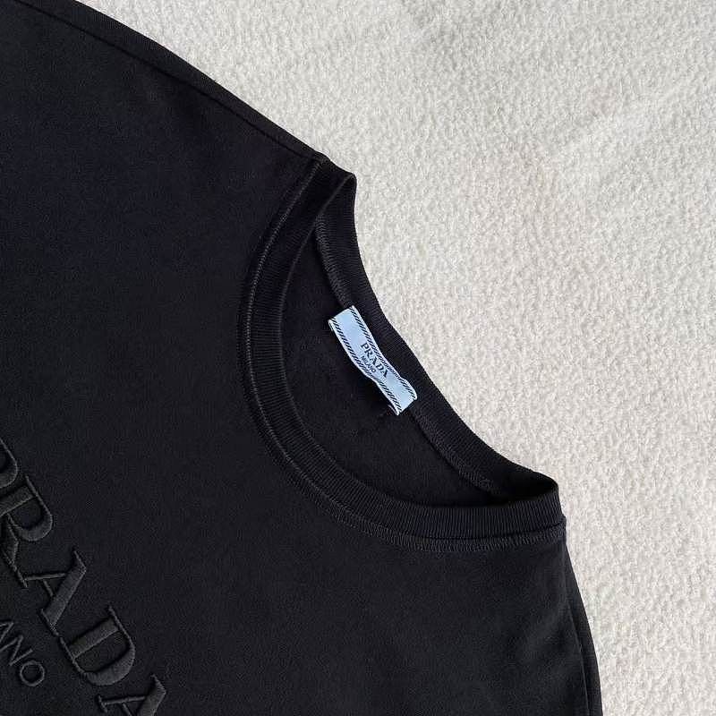 Prada Prada Embroidered Logo Long Sleeve T-Shirt Size S Size S / US 4 / IT 40 - 3 Thumbnail