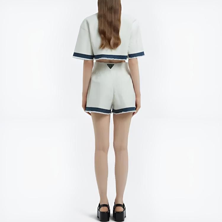 Prada Prada Logo Triangle Shorts IT 42 Size 28" / US 6 / IT 42 - 11 Thumbnail