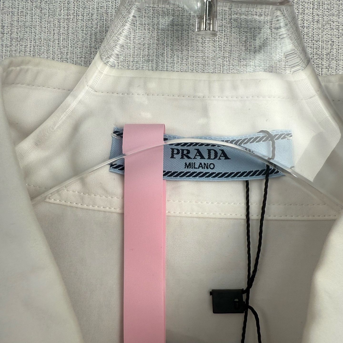 Prada Prada Poplin Logo Triangle Short Sleeve Shirt Size 42 Size M / US 6-8 / IT 42-44 - 3 Thumbnail