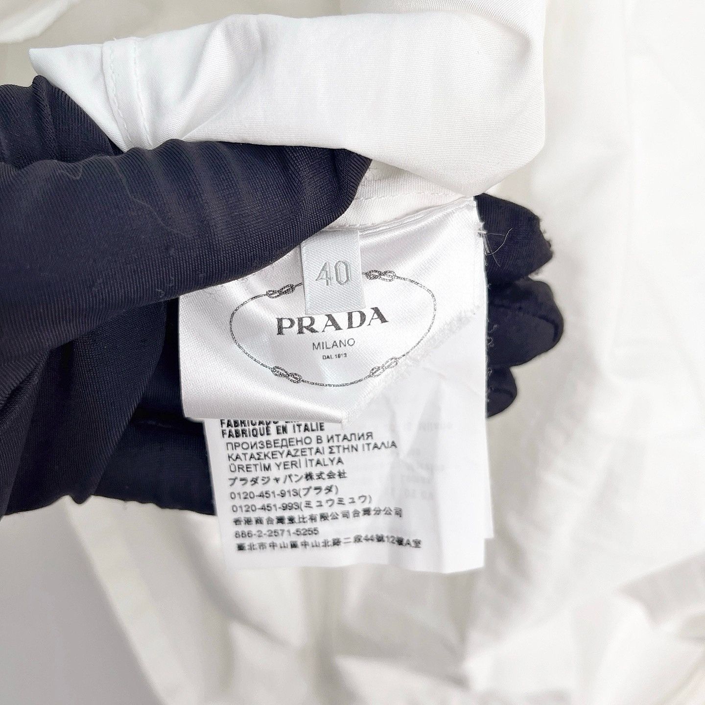 Prada Prada White Grommet Lace-Up Shirt Size 40 Size S / US 4 / IT 40 - 4 Thumbnail