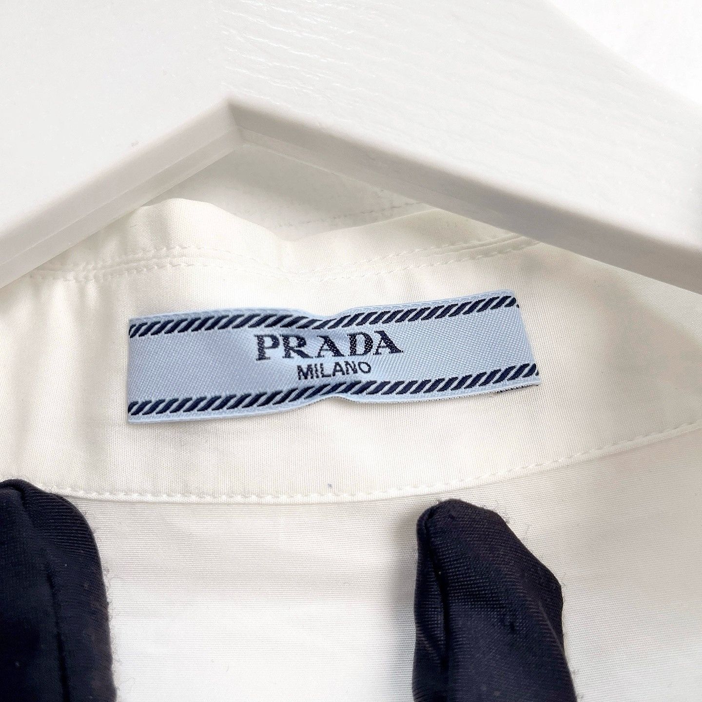 Prada Prada White Grommet Lace-Up Shirt Size 40 Size S / US 4 / IT 40 - 3 Thumbnail