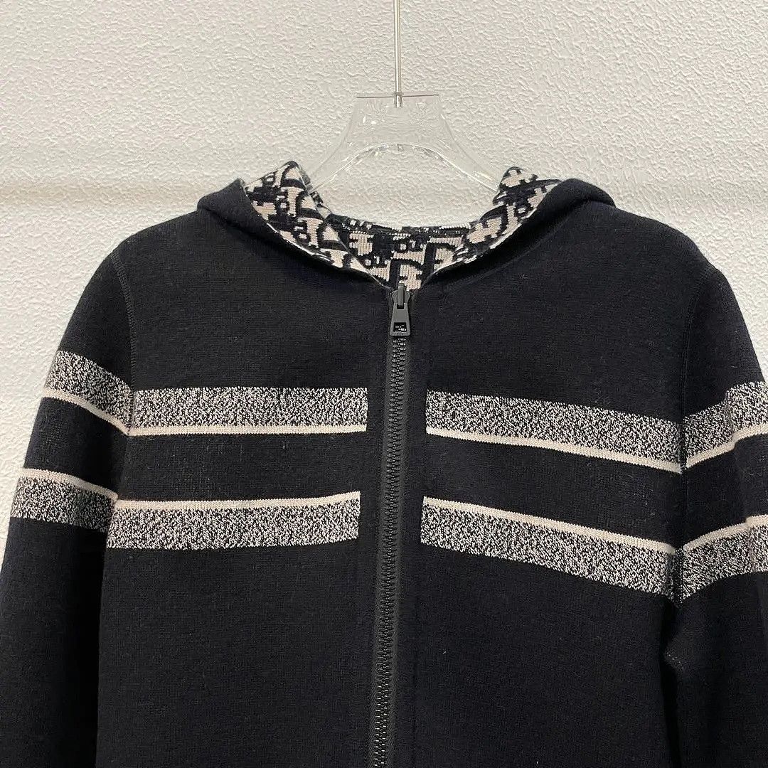 Dior Dior Oblique Knit Zip Hoodie Size 40 Size M / US 6-8 / IT 42-44 - 5 Thumbnail