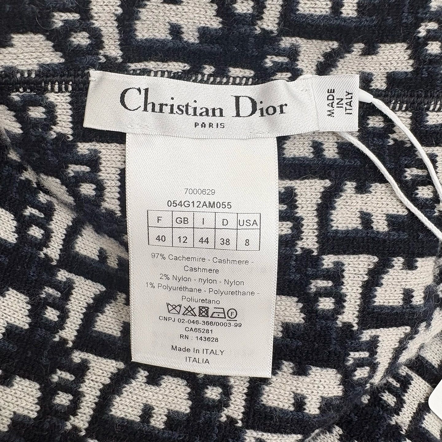 Dior Dior Oblique Knit Zip Hoodie Size 40 Size M / US 6-8 / IT 42-44 - 3 Thumbnail