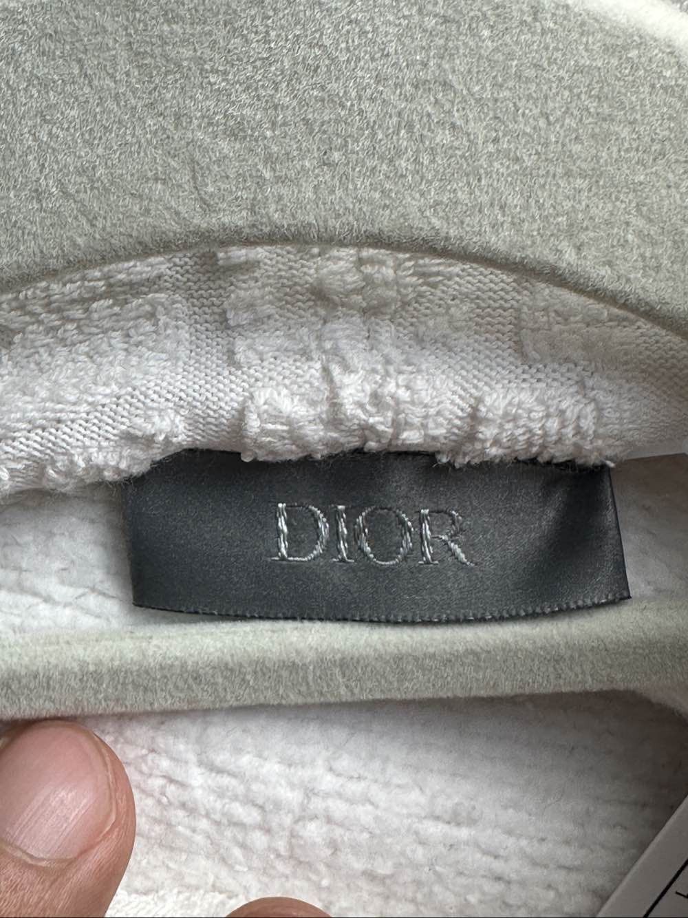 Dior Dior Oblique Terry Hoodie White Size S Size US S / EU 44-46 / 1 - 3 Thumbnail