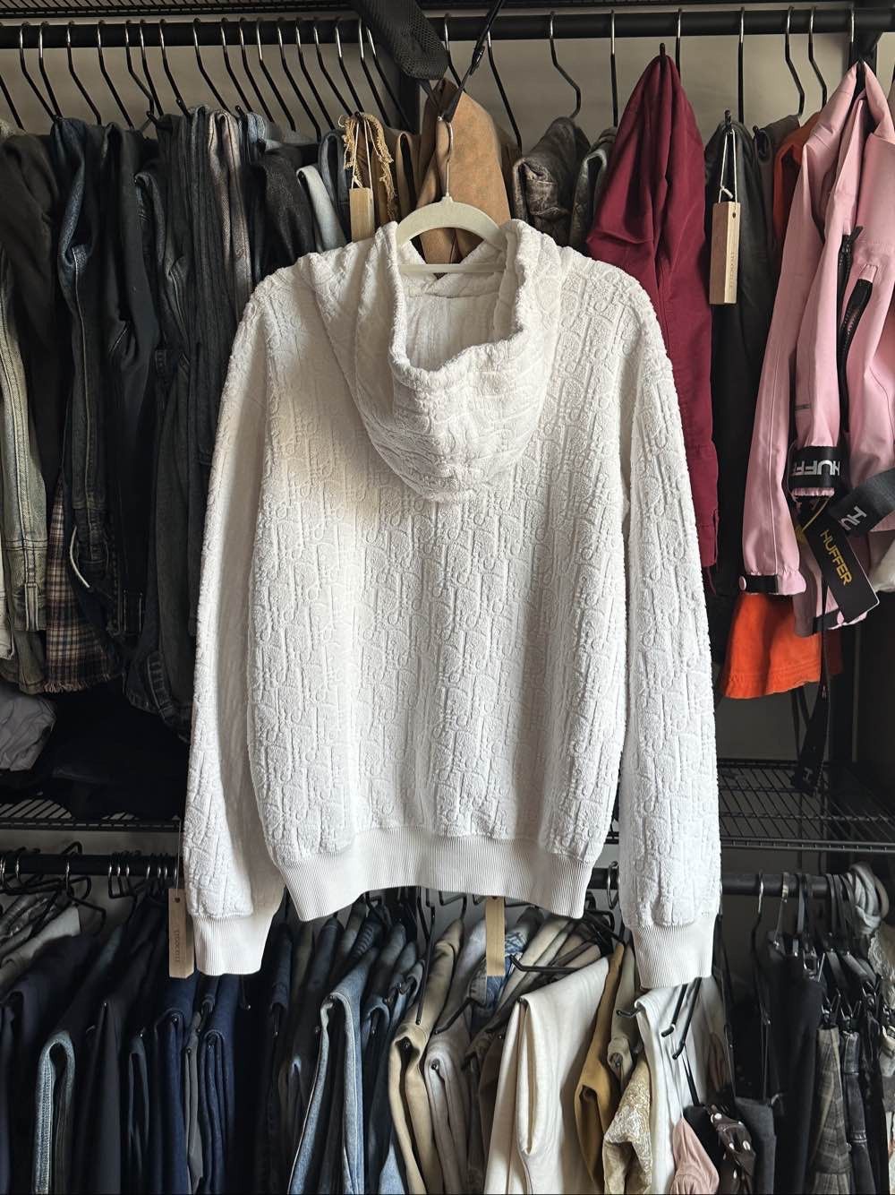Dior Dior Oblique Terry Hoodie White Size S Size US S / EU 44-46 / 1 - 2 Thumbnail