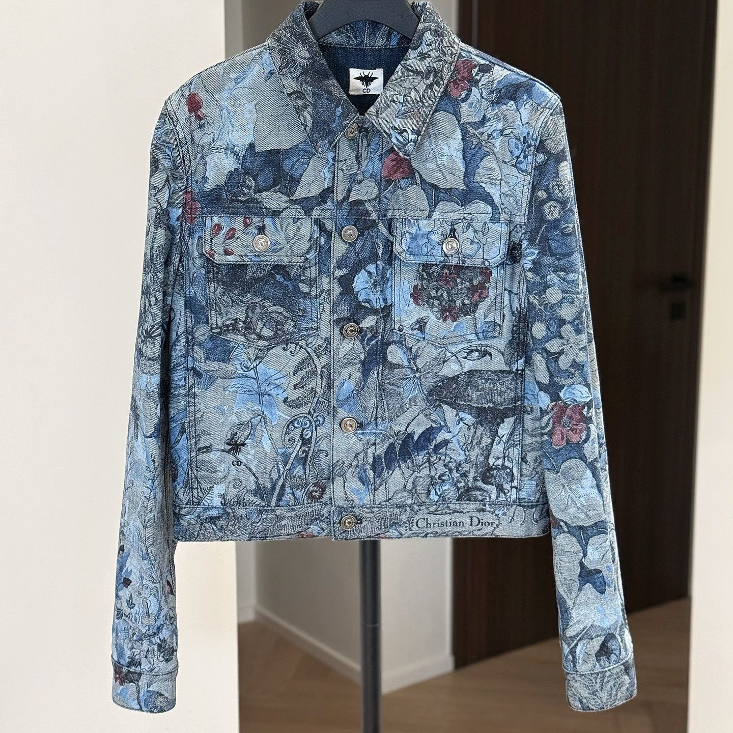 Dior Dior Floral Denim Jacket Size 38 Size S / US 4 / IT 40 - 8 Thumbnail