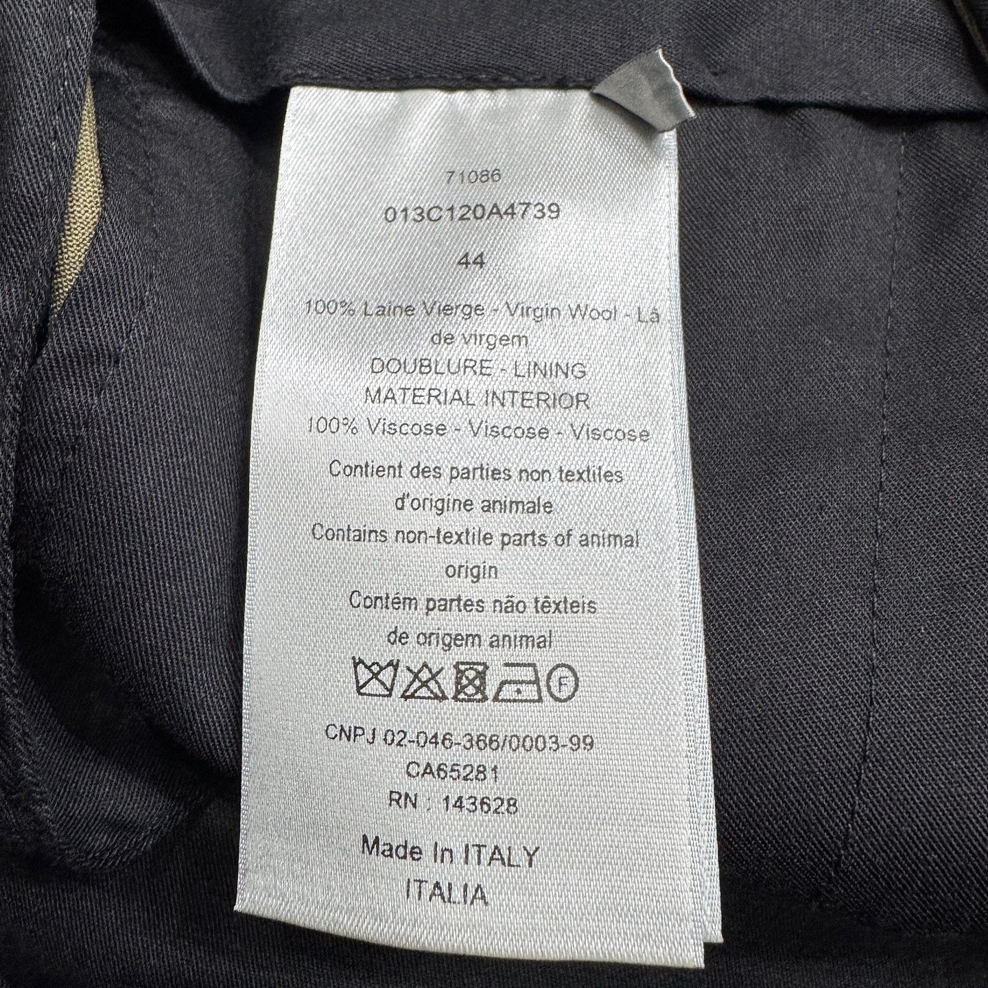 Dior Dior Olive Wool Trousers Size US 28 Size US 28 / EU 44 - 4 Thumbnail