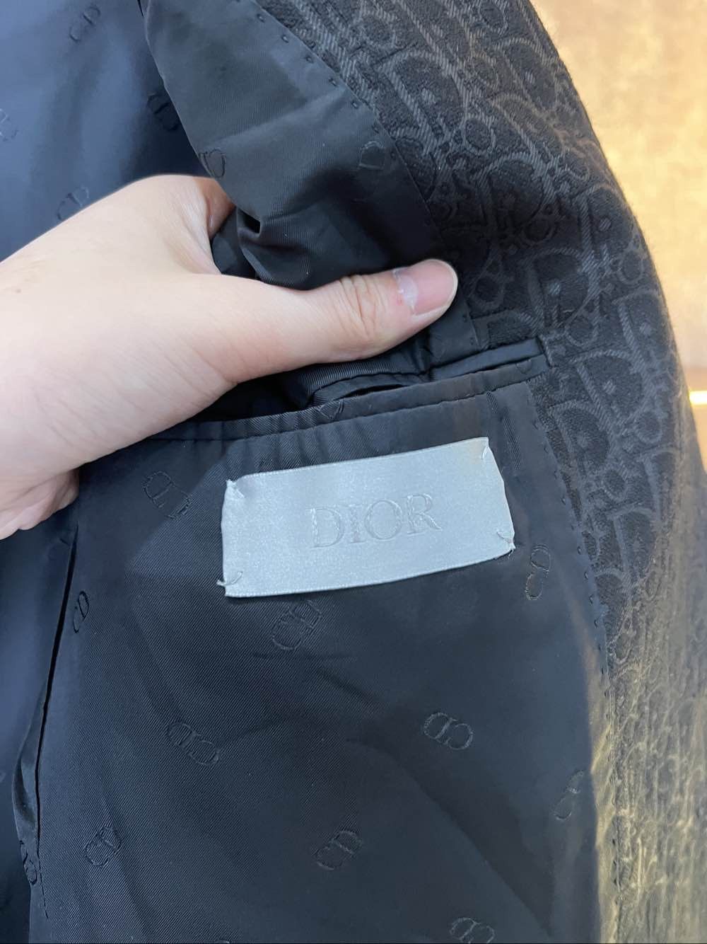 Dior Dior Monogram Lapel Blazer Size 42R Size 42R - 3 Thumbnail