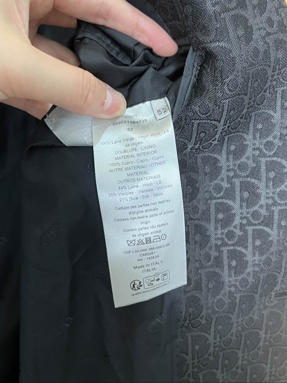 Dior Dior Monogram Lapel Blazer Size 42R Size 42R - 4 Thumbnail