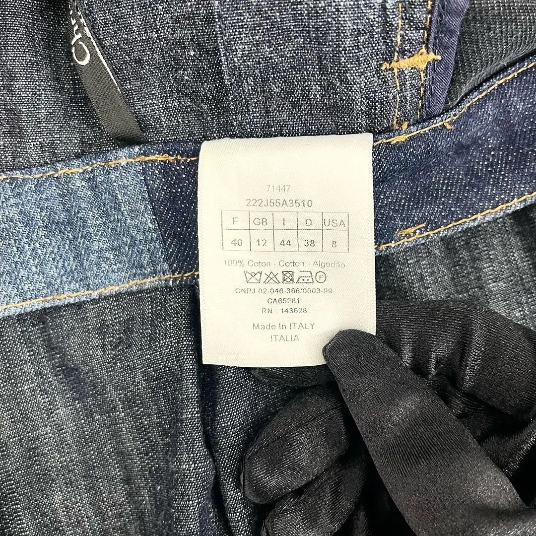 Dior Dior Paneled Denim Pleated Skirt Size 40 Size 27" / US 4 / IT 40 - 4 Thumbnail