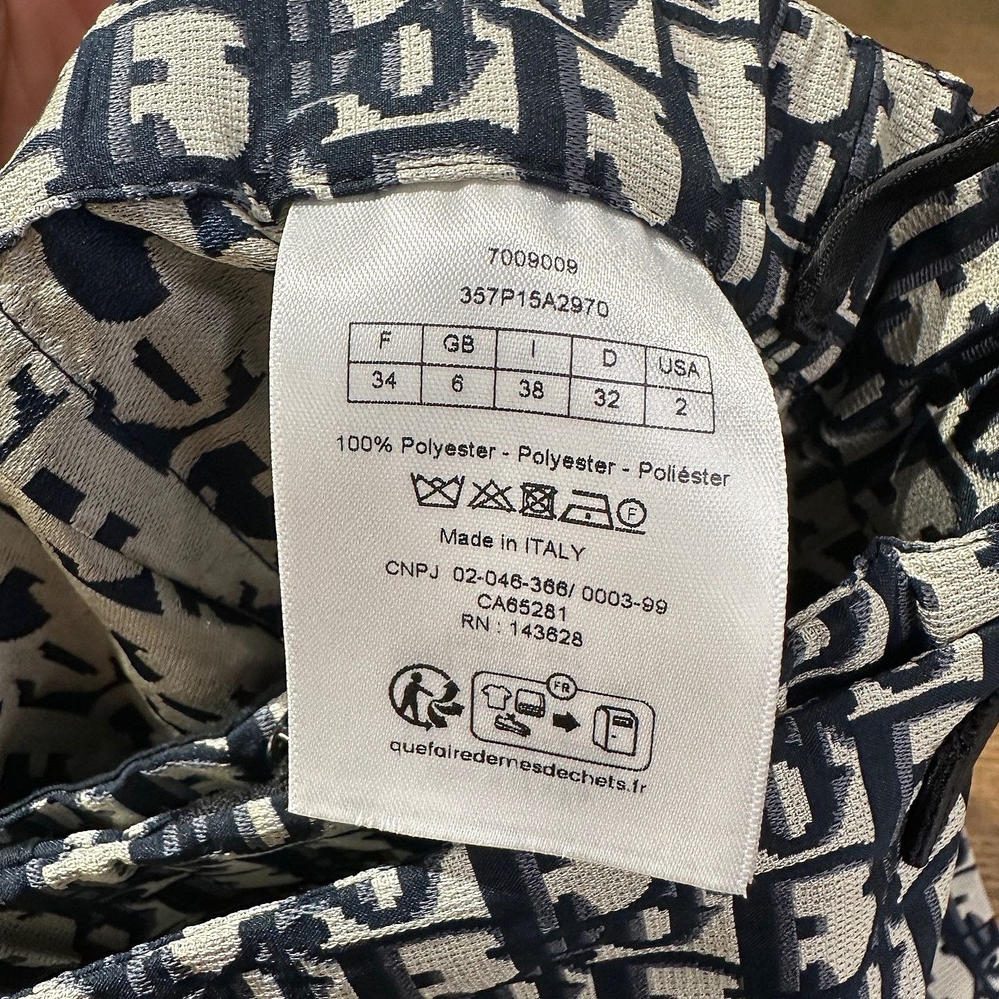 Dior Dior Oblique Print Shorts Size 34 Size 25" / US 0 / IT 36 - 4 Thumbnail