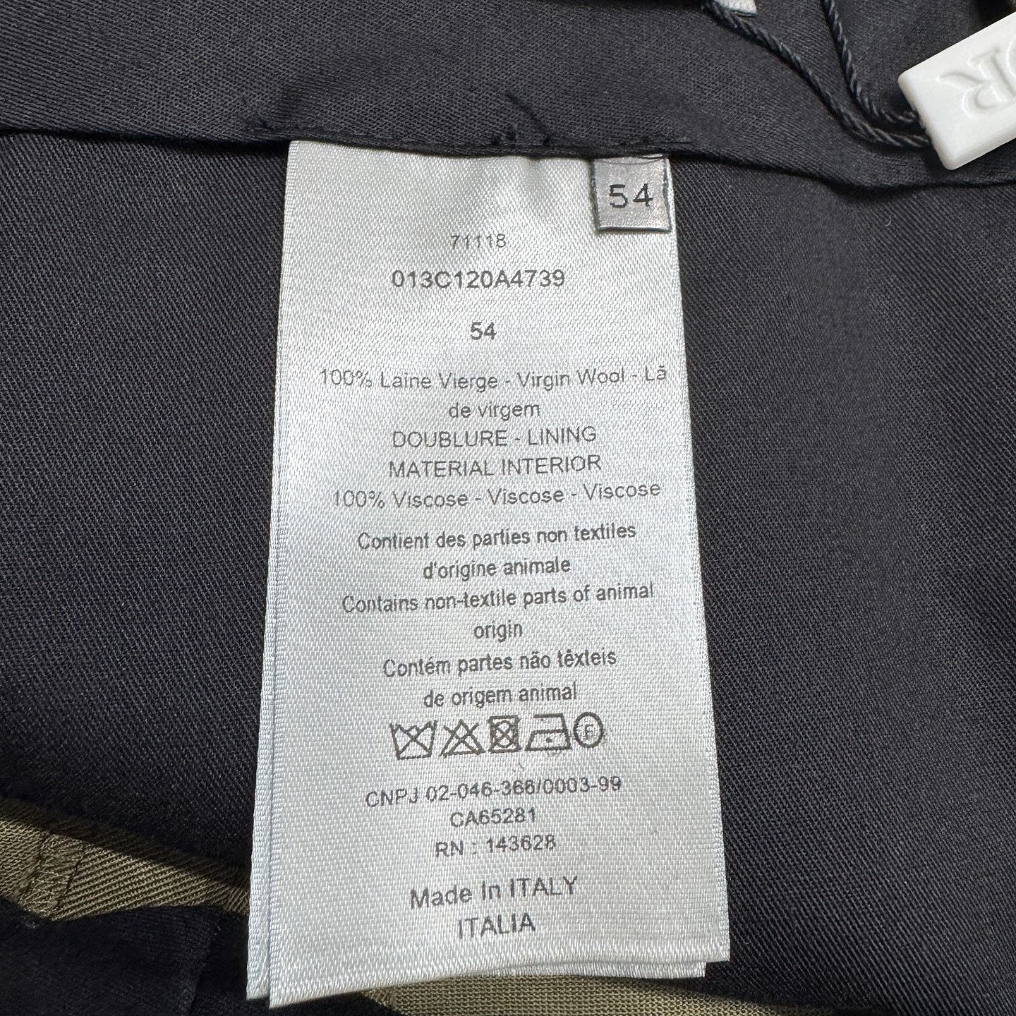 Dior Dior Olive Virgin Wool Casual Pants Size 54 Size US 38 / EU 54 - 4 Thumbnail