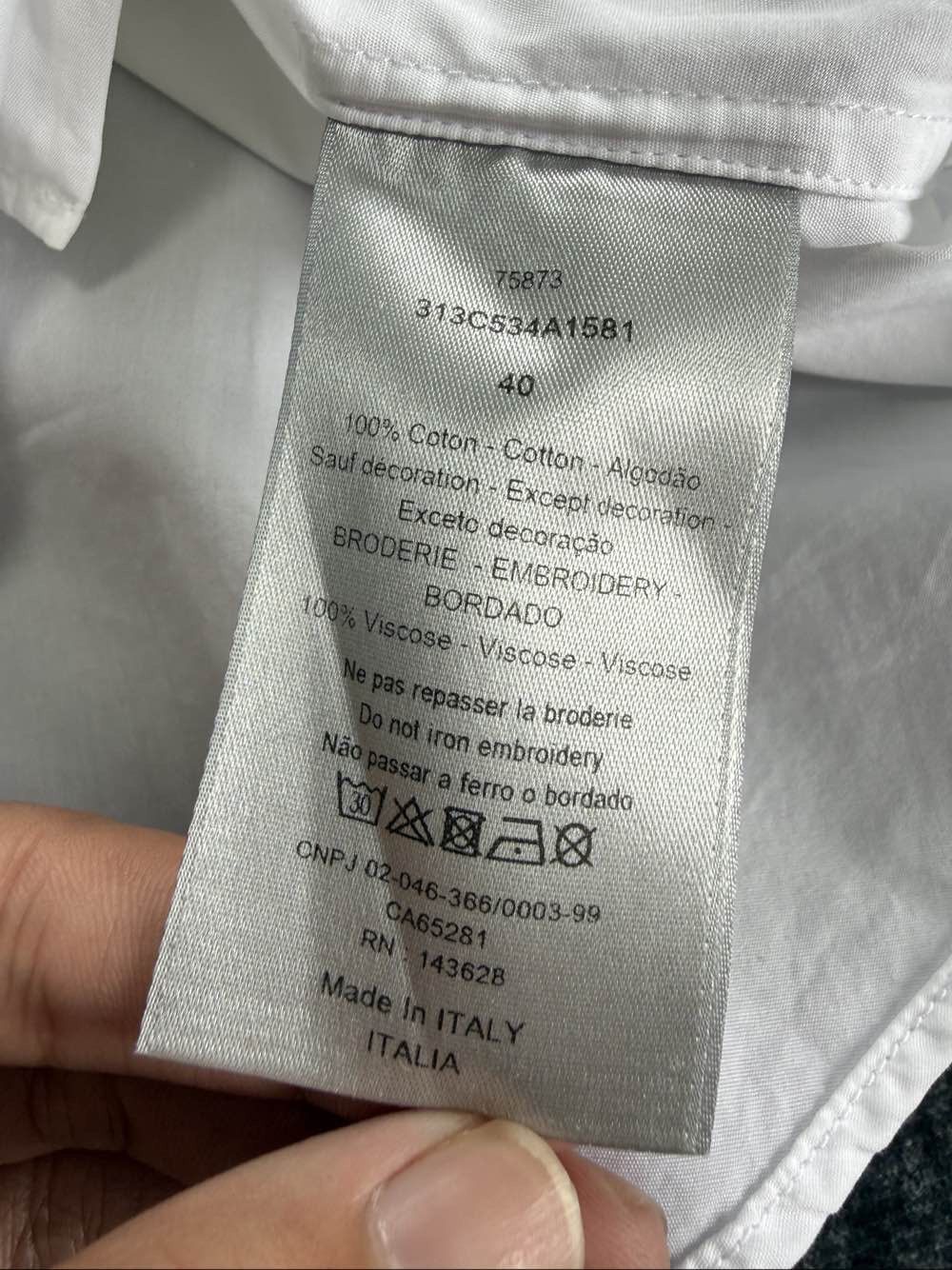 Dior Dior x ERL Logo Embroidery Shirt Size M Size US XXS / EU 40 - 4 Thumbnail