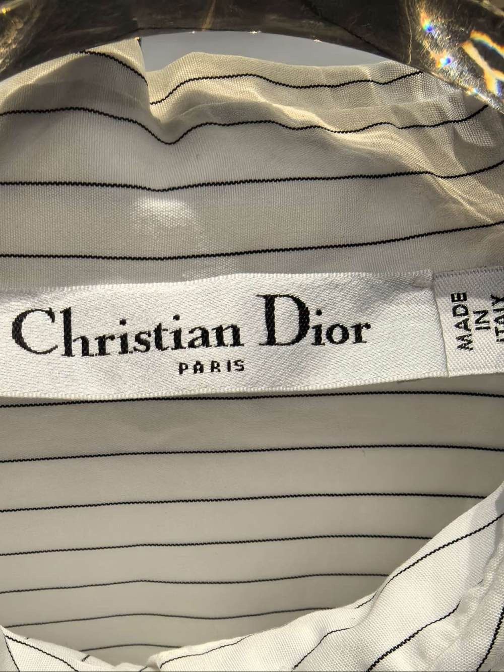 Dior Christian Dior Striped Bee Embroidered Shirt Size FR 36 Size XS / US 0-2 / IT 36-38 - 3 Thumbnail