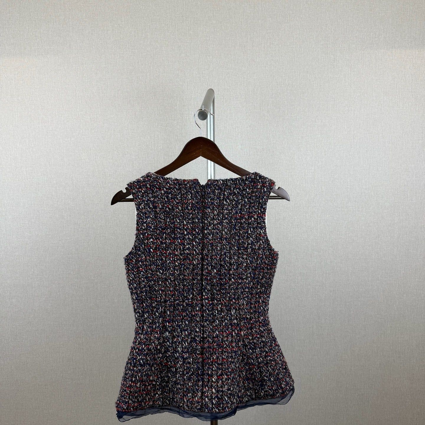 Dior Christian Dior Tweed Sleeveless Tank Top Size 38 Size S / US 4 / IT 40 - 2 Thumbnail
