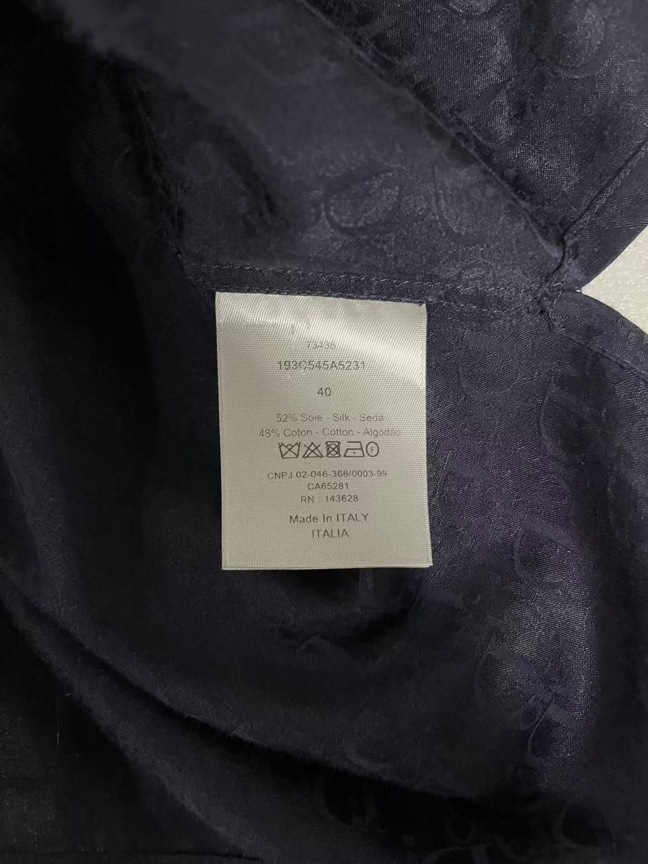 Dior Dior Oblique Jacquard Short Sleeve Shirt Size M Size US XXS / EU 40 - 4 Thumbnail