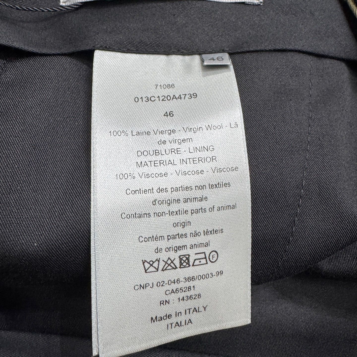 Dior Dior Olive Virgin Wool Trousers Size 30 Size US 30 / EU 46 - 4 Thumbnail