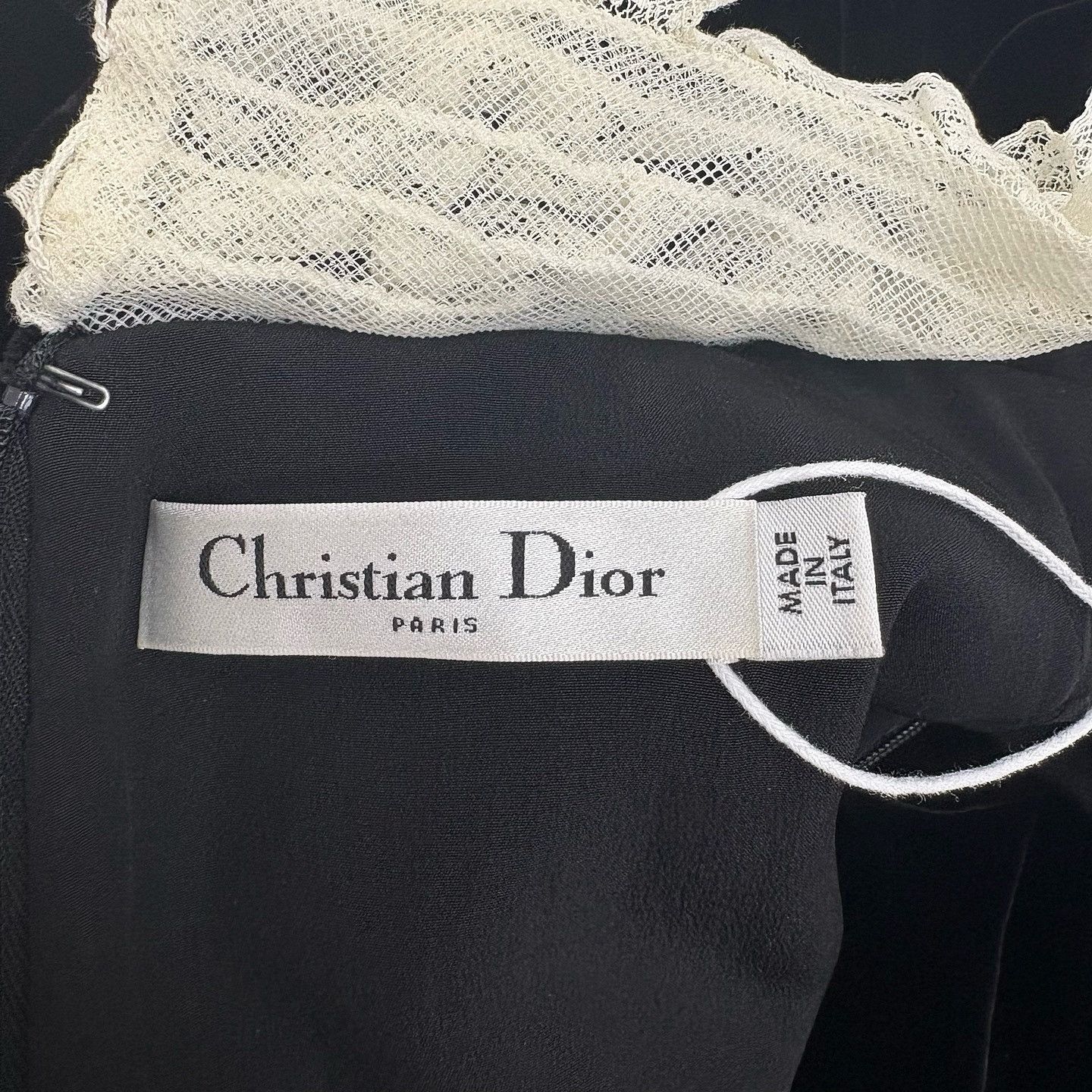 Dior Dior Velvet Lace Collar Mini Dress Size 36 Size XS / US 0-2 / IT 36-38 - 3 Thumbnail