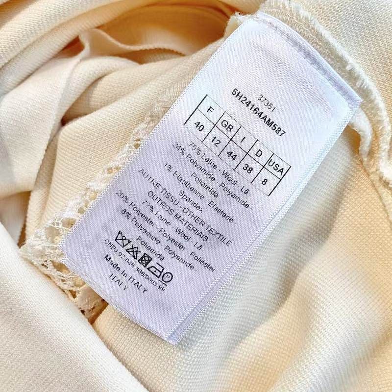 Dior Dior Lace Panel Wool Sweater Size 40 Size M / US 6-8 / IT 42-44 - 3 Thumbnail