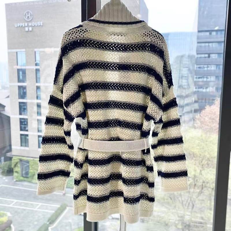 Dior Christian Dior Striped Knit Cardigan Size 36 Size XS / US 0-2 / IT 36-38 - 2 Thumbnail