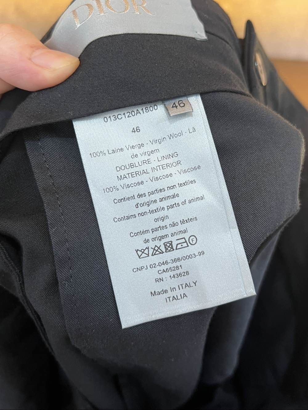 Dior Dior Wool Trousers Size 46 Size 32" / US 10 / IT 46 - 4 Thumbnail