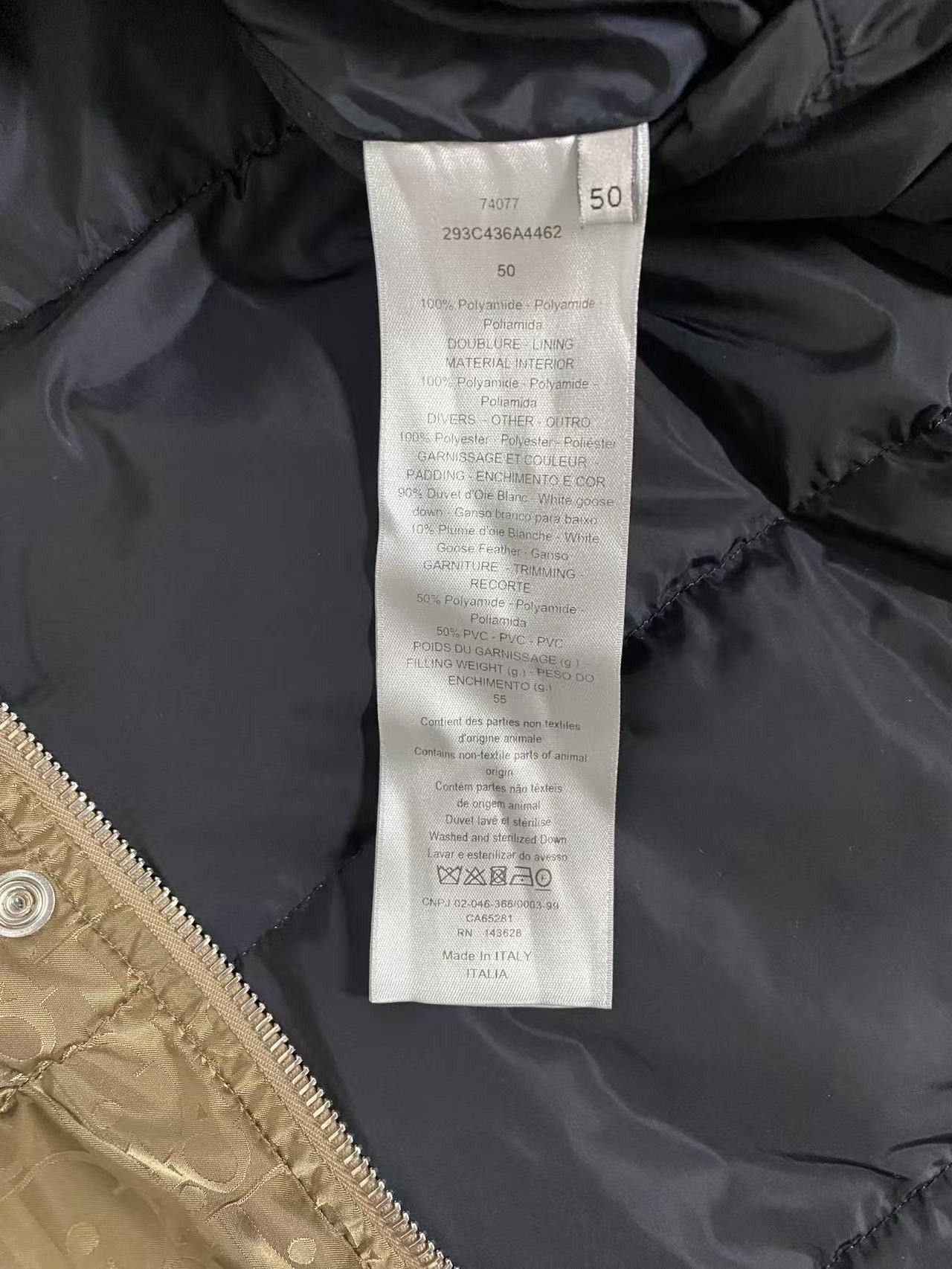 Dior Dior Oblique Puffer Jacket Size M Size US M / EU 48-50 / 2 - 4 Thumbnail