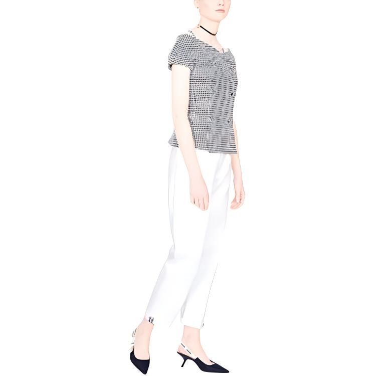 Dior Dior White Cotton Pants Size 34 Size 25" / US 0 / IT 36 - 7 Thumbnail