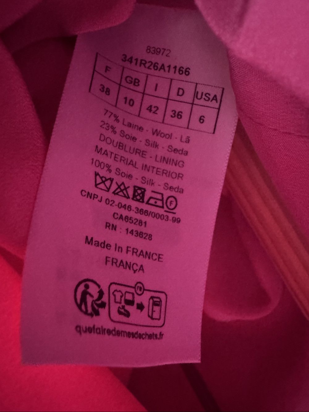 Dior Dior Pink Bee Embroidered Mini Dress Size FR 38 Size S / US 4 / IT 40 - 4 Thumbnail