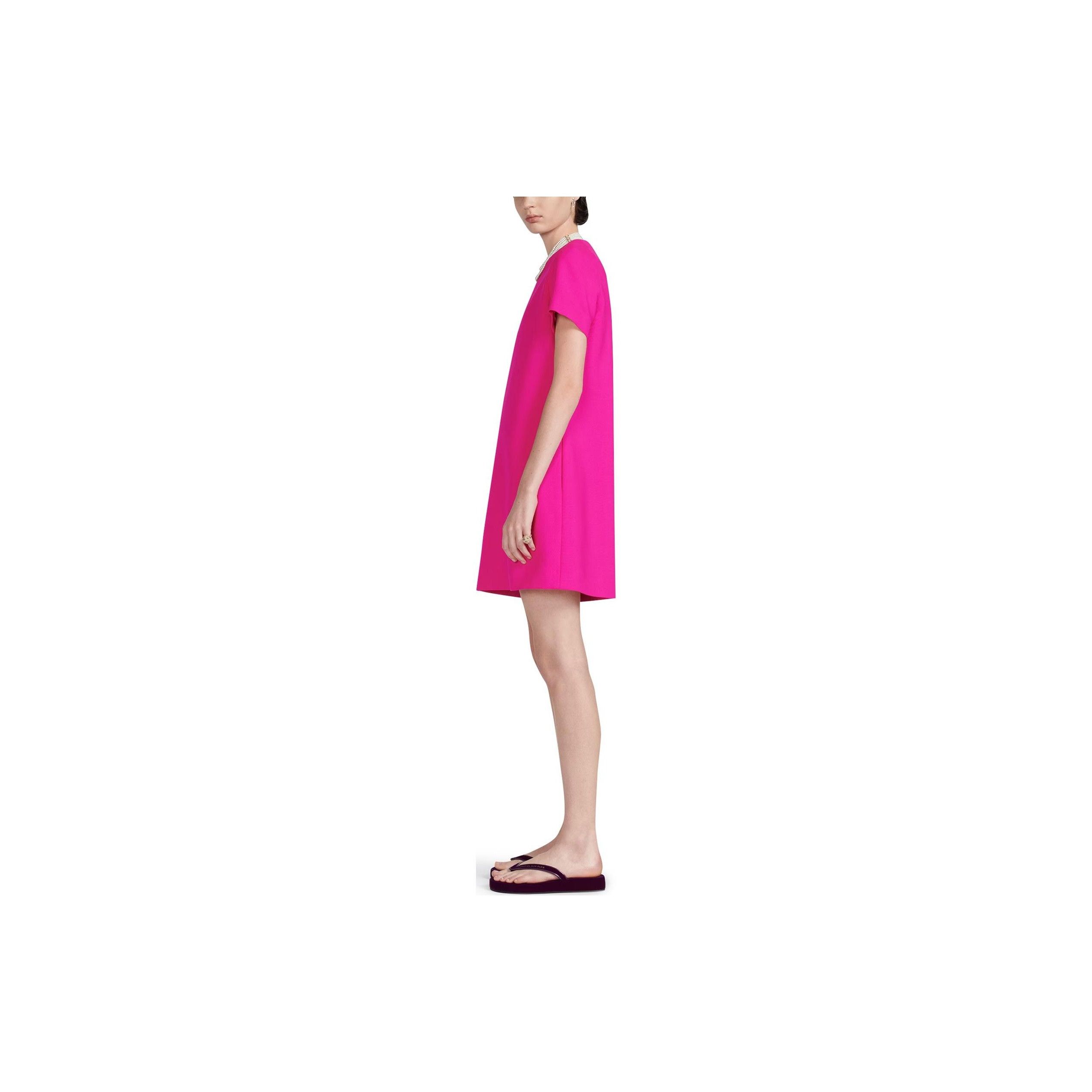Dior Dior Pink Bee Embroidered Mini Dress Size FR 38 Size S / US 4 / IT 40 - 9 Thumbnail