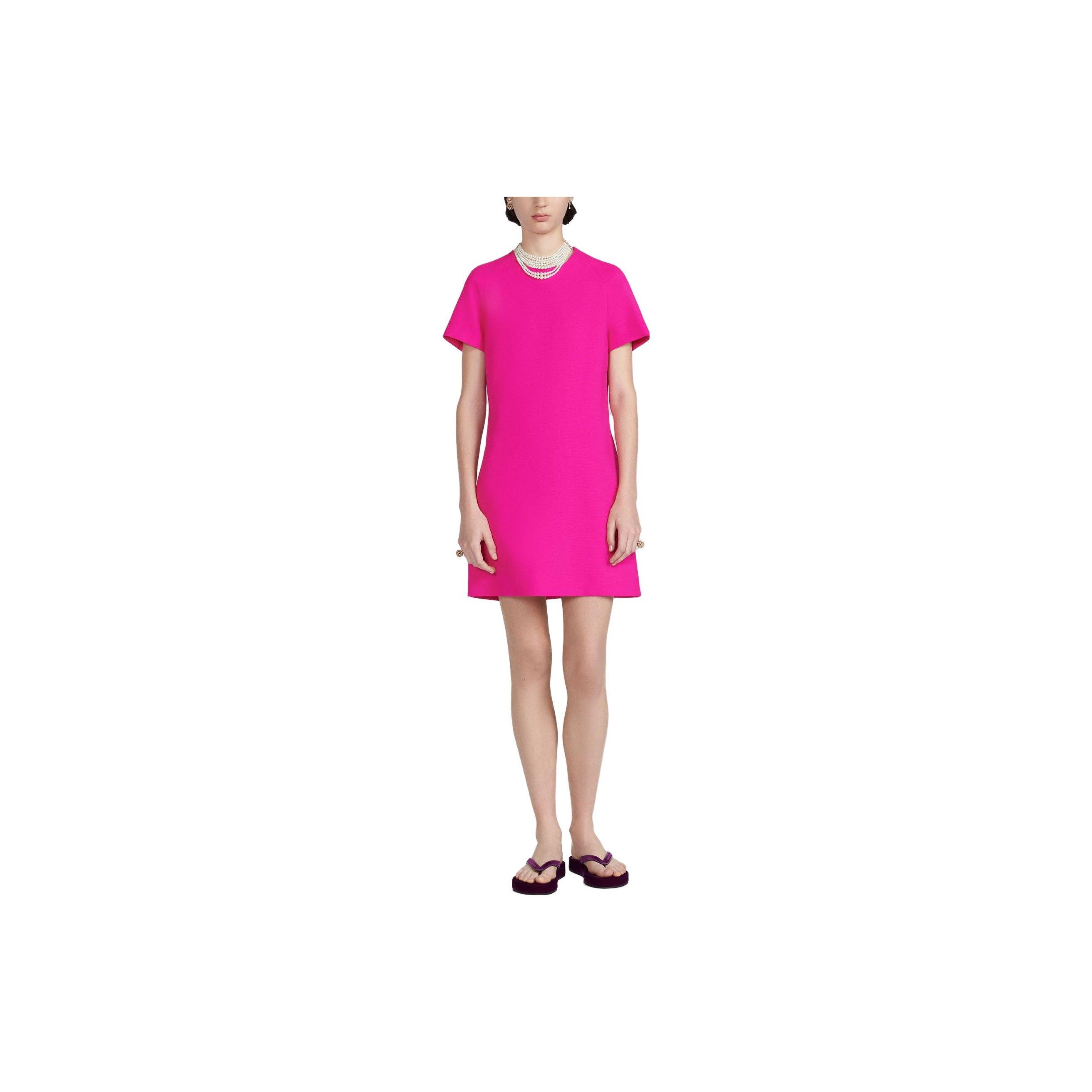 Dior Dior Pink Bee Embroidered Mini Dress Size FR 38 Size S / US 4 / IT 40 - 7 Thumbnail