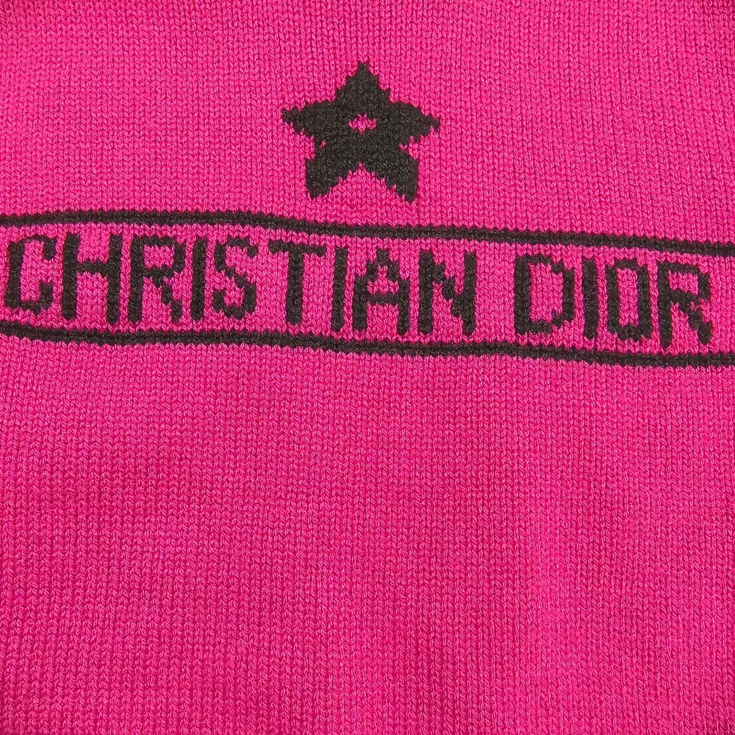 Dior Christian Dior Pink Cashmere Logo Short Sleeve Sweater 40 Size M / US 6-8 / IT 42-44 - 5 Thumbnail