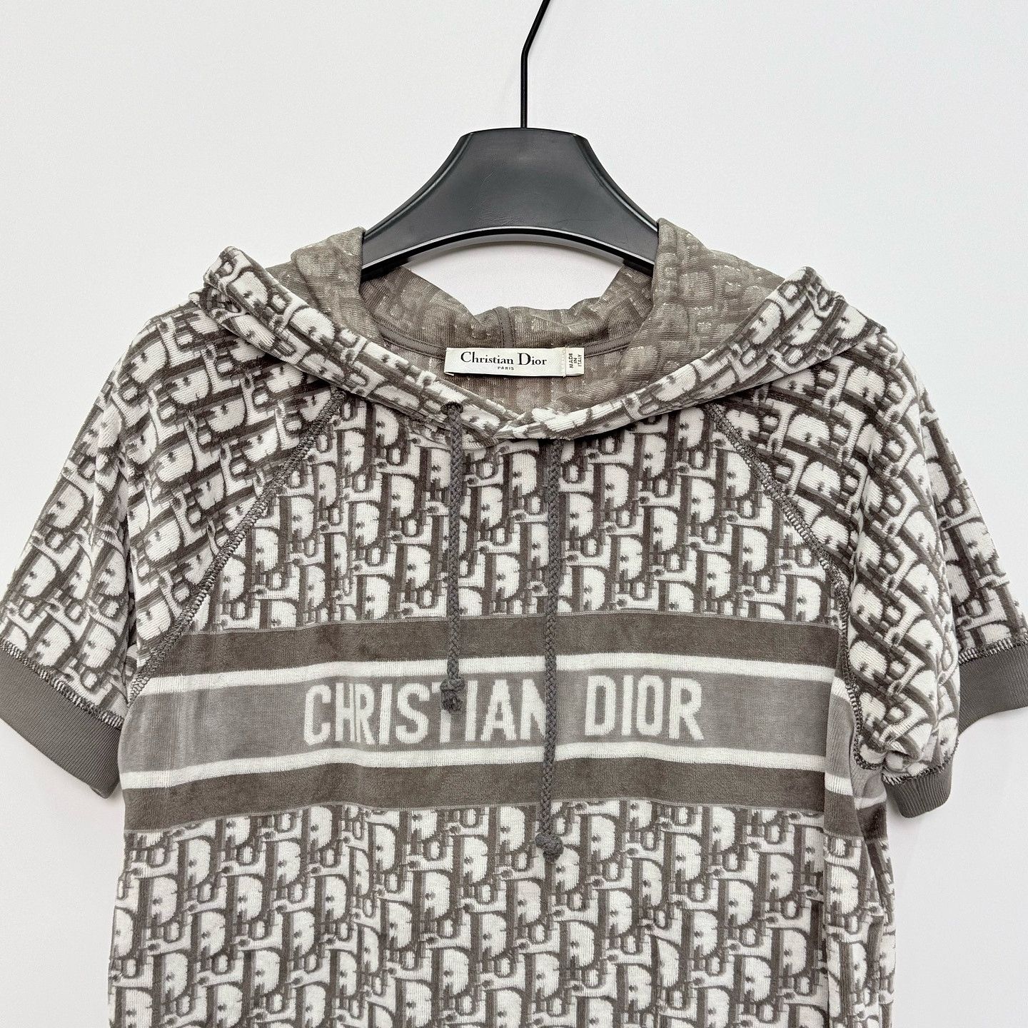 Dior Dior Oblique Short Sleeve Hoodie Size XS Size US XS / EU 42 / 0 - 6 Thumbnail