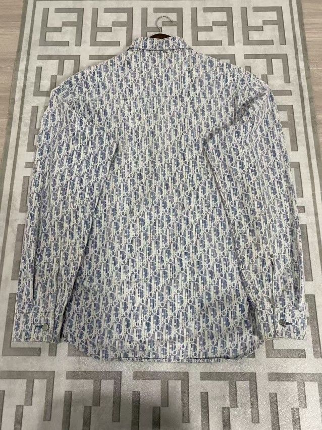 Dior Dior Oblique Kasuri Denim Shirt 39 Size US M / EU 48-50 / 2 - 2 Thumbnail