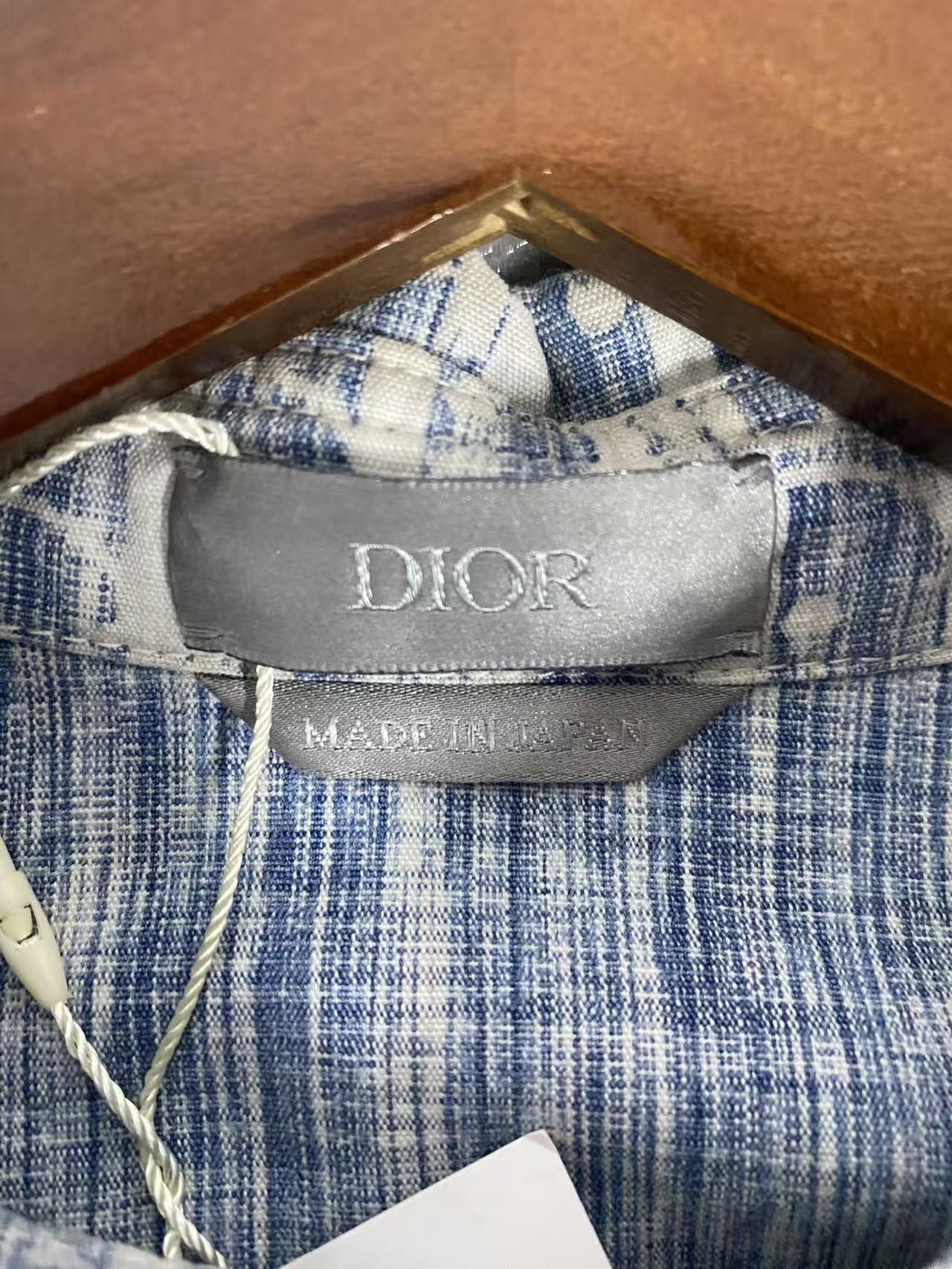 Dior Dior Oblique Kasuri Denim Shirt 39 Size US M / EU 48-50 / 2 - 3 Thumbnail