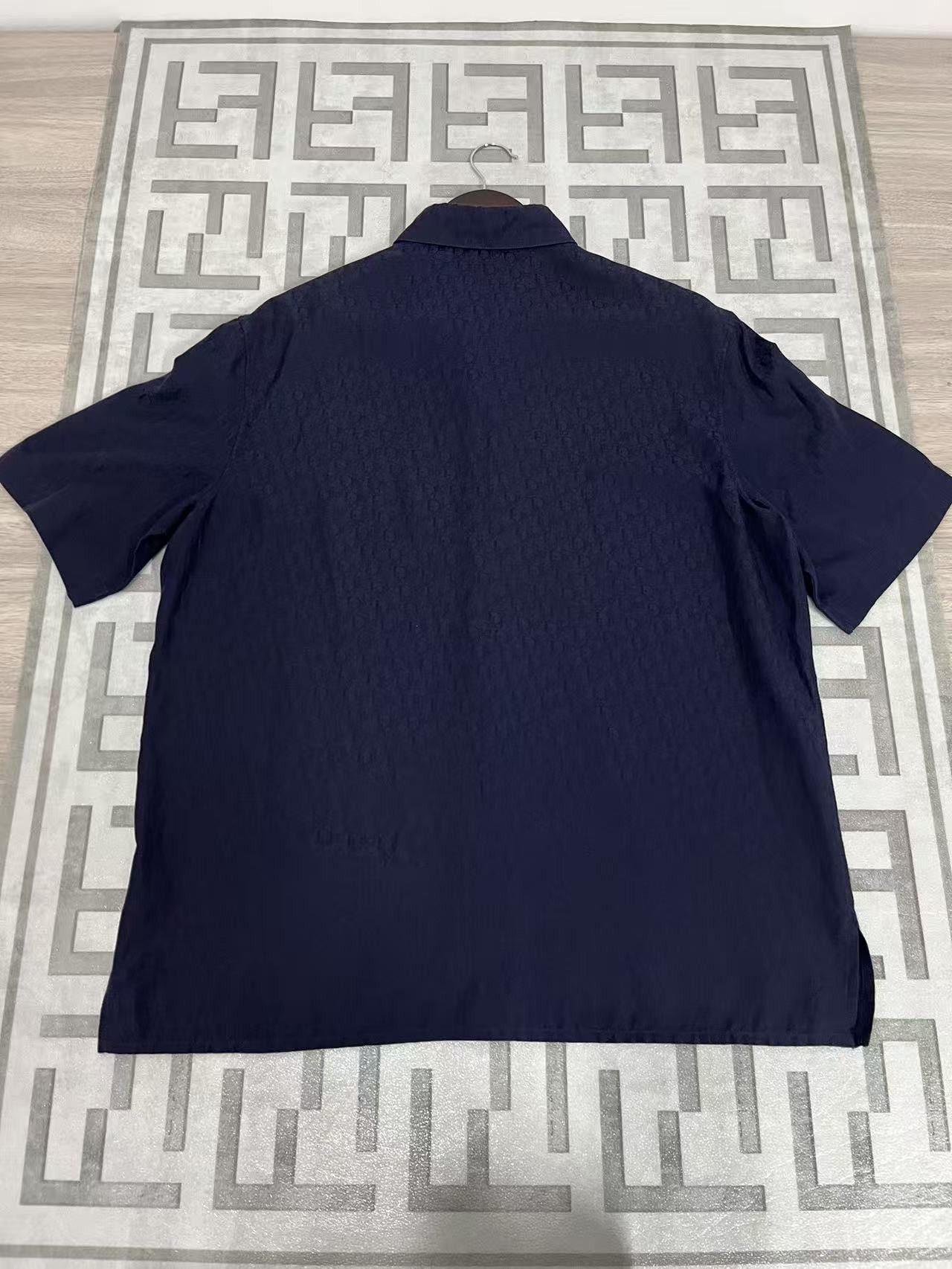Dior Dior Oblique Jacquard Short Sleeve Shirt Size M Size US XXS / EU 40 - 2 Thumbnail