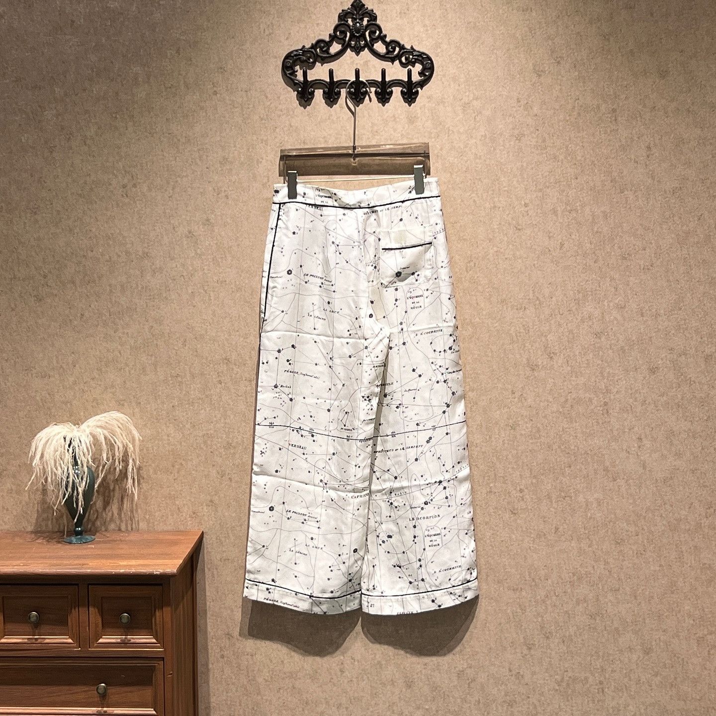 Dior Dior Zodiac Print Silk Pants Size 38 Size 27" / US 4 / IT 40 - 2 Thumbnail