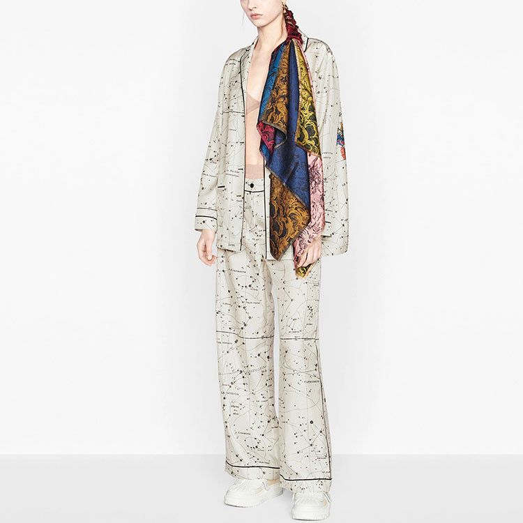 Dior Dior Zodiac Print Silk Pants Size 38 Size 27" / US 4 / IT 40 - 6 Thumbnail