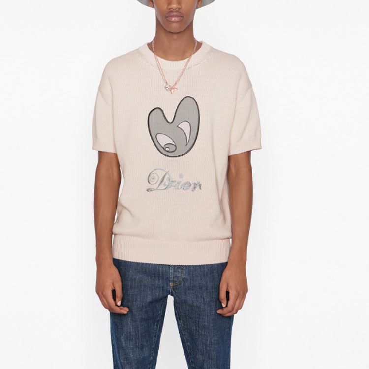 Dior Dior Pink Heart Knit T-Shirt Size S Size US S / EU 44-46 / 1 - 10 Thumbnail