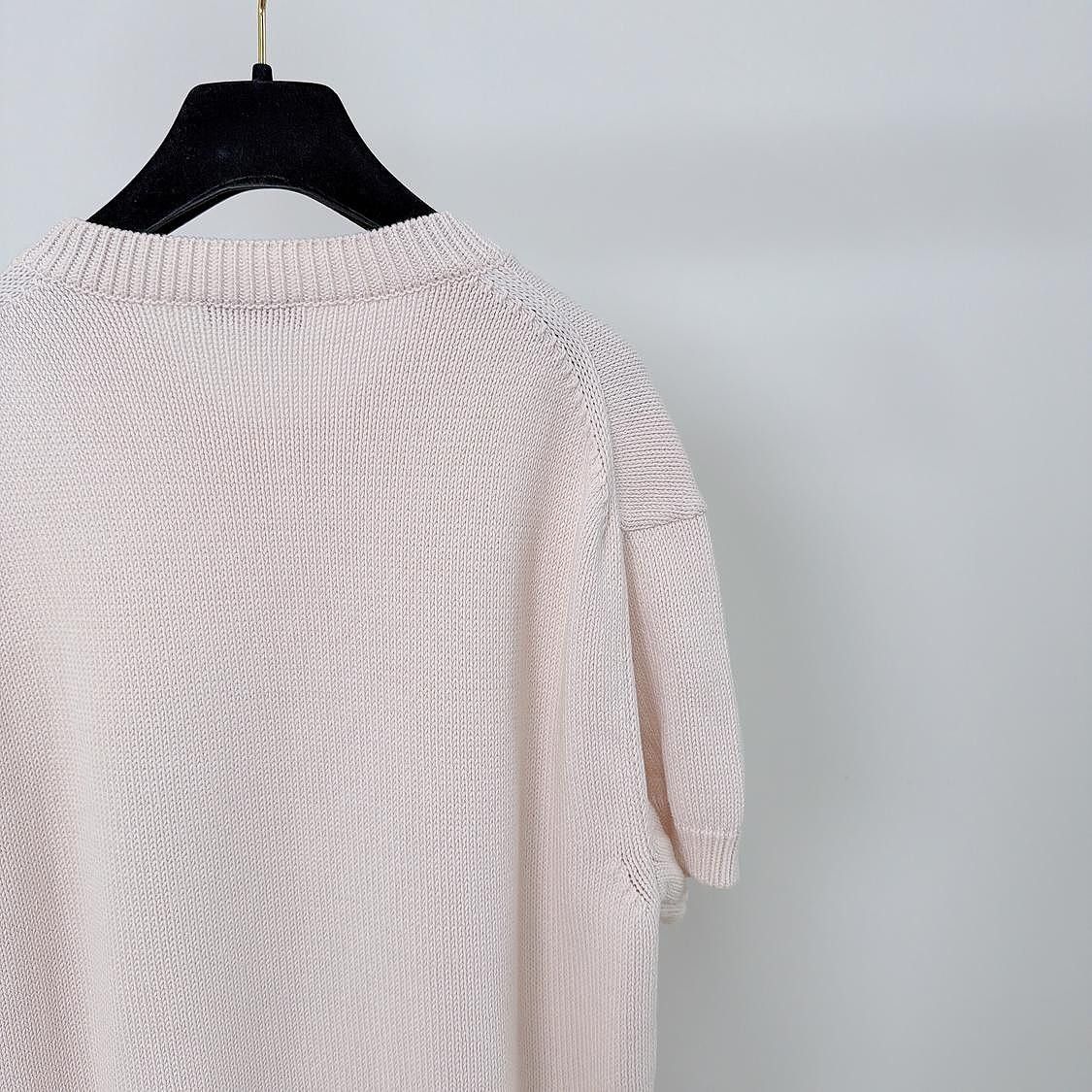 Dior Dior Pink Heart Knit T-Shirt Size S Size US S / EU 44-46 / 1 - 8 Thumbnail