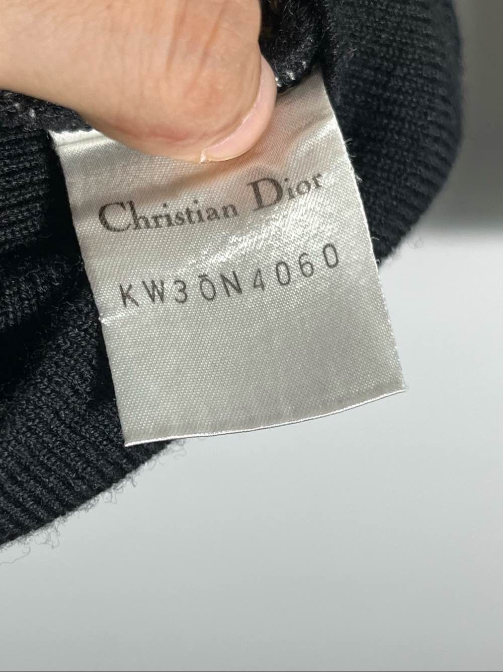 Dior Christian Dior Striped V-Neck Cardigan Size M Size US M / EU 48-50 / 2 - 4 Thumbnail