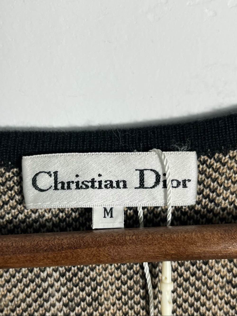 Dior Christian Dior Striped V-Neck Cardigan Size M Size US M / EU 48-50 / 2 - 3 Thumbnail