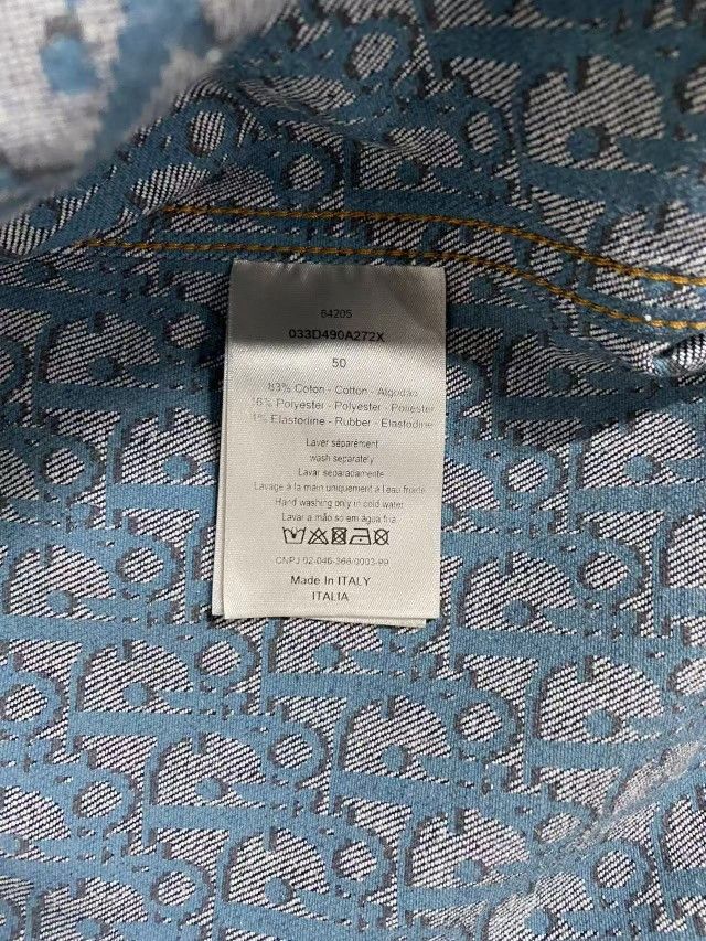 Dior Dior Oblique Denim Shirt Size 50 Size US M / EU 48-50 / 2 - 4 Thumbnail