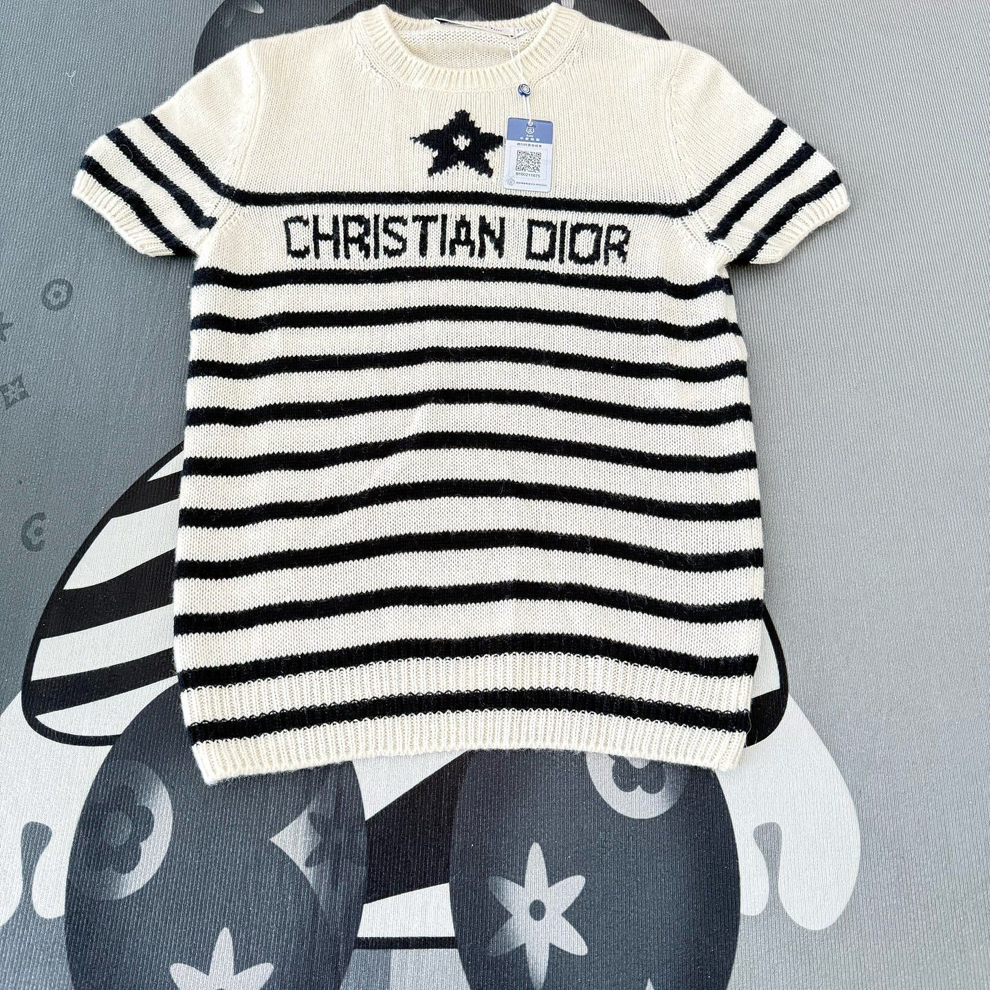 Dior Christian Dior Striped Cashmere Sweater Size IT 38 Size XS / US 0-2 / IT 36-38 - 5 Thumbnail
