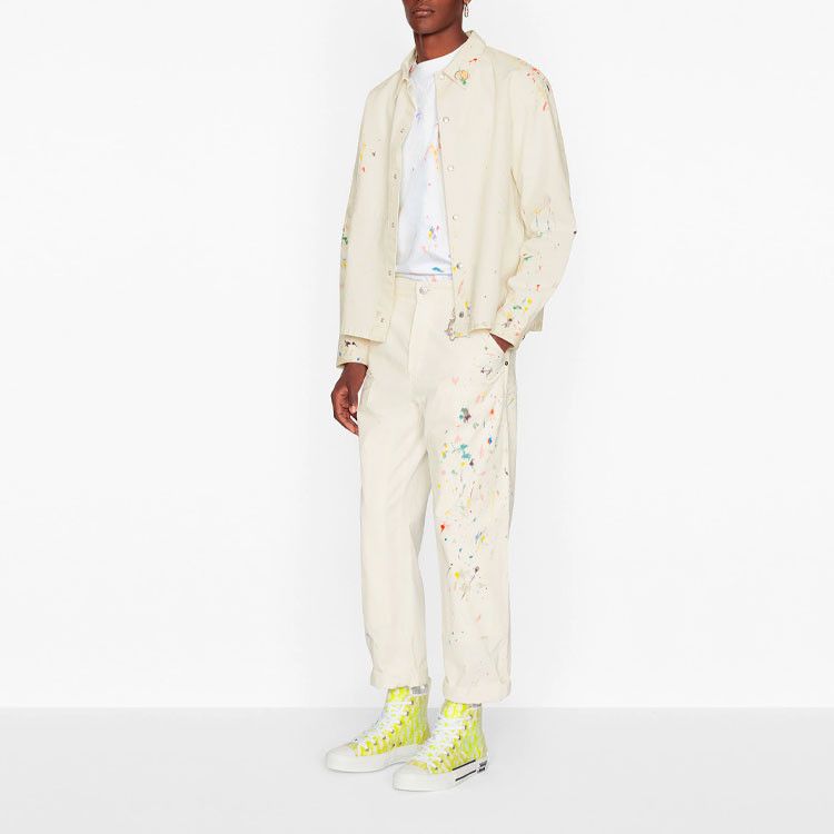 Dior Dior Paint Splatter Button Up Shirt Size 48 Size US M / EU 48-50 / 2 - 9 Thumbnail