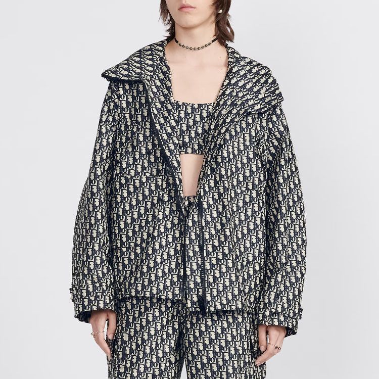 Dior Dior Oblique Print Zip Jacket Size L Size L / US 10 / IT 46 - 8 Thumbnail