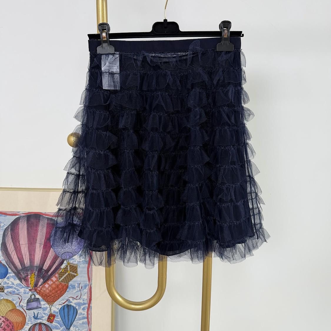 Dior Dior Ruffled Tulle Mini Skirt Size 38 Size 27" / US 4 / IT 40 - 2 Thumbnail
