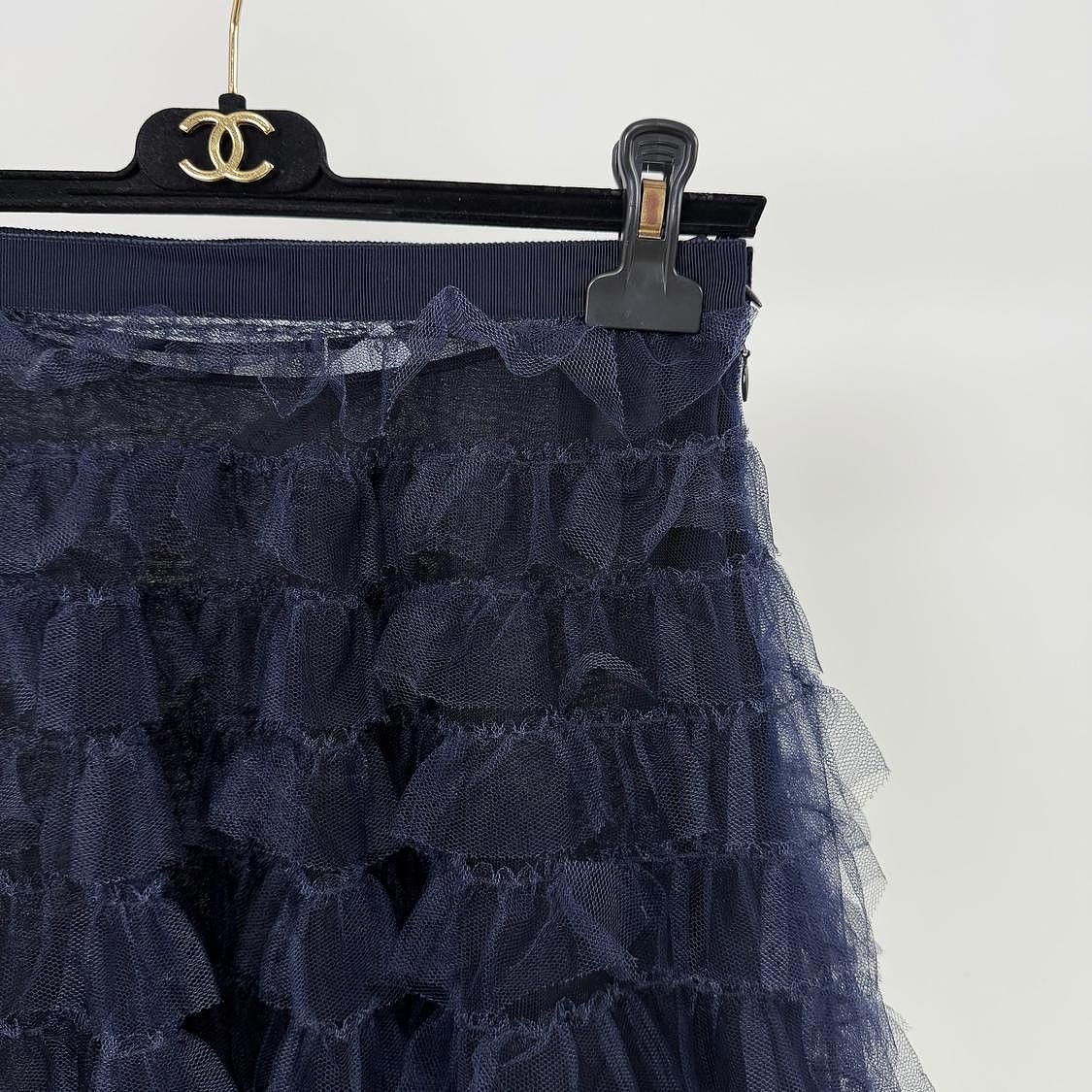 Dior Dior Ruffled Tulle Mini Skirt Size 38 Size 27" / US 4 / IT 40 - 5 Thumbnail