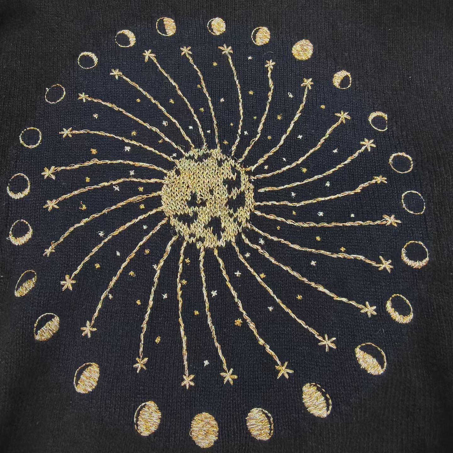 Dior Dior Gold Celestial Sweater Size S Size US XS / EU 42 / 0 - 6 Thumbnail