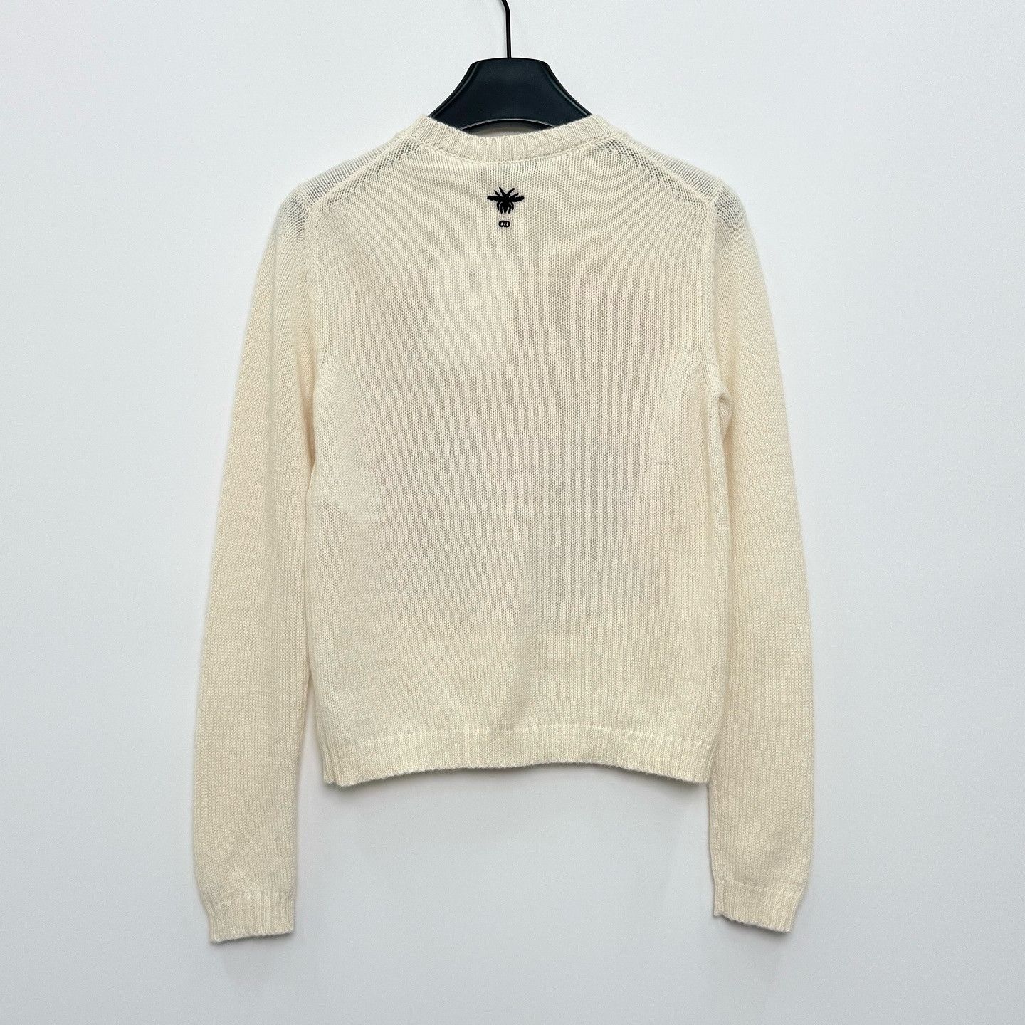 Dior Dior Embroidered Cashmere Sweater Beige FR 34 Size XS / US 0-2 / IT 36-38 - 2 Thumbnail