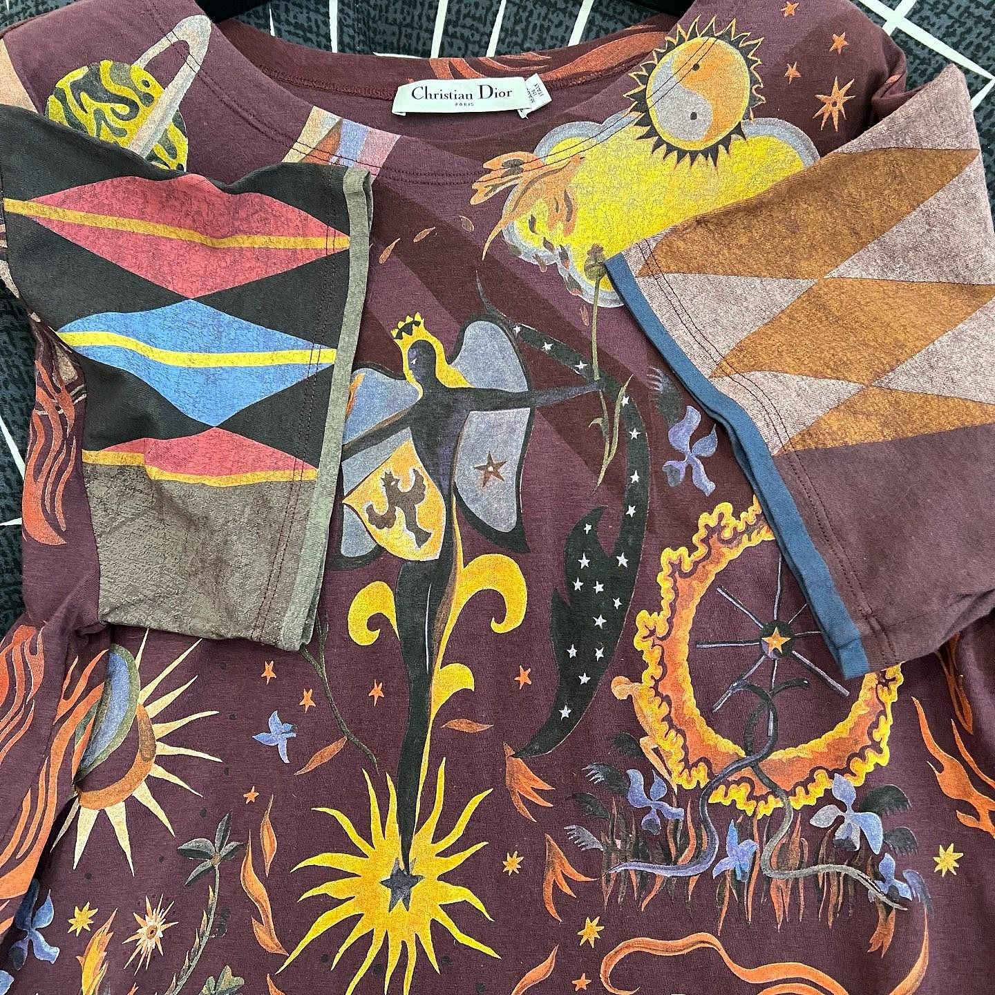 Dior Christian Dior Zodiac Print Short Sleeve T-Shirt Size M Size M / US 6-8 / IT 42-44 - 6 Thumbnail